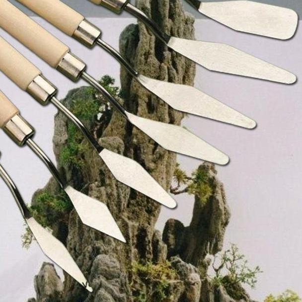 Cetok Kecil Sendok Mini Semen Pembuat Relief Pot Bonsai Gio77