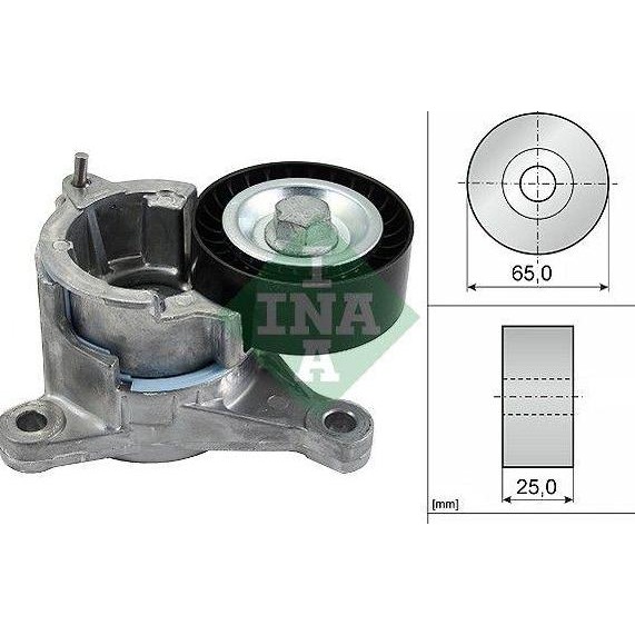 Tensioner Fan Belt Peugeot P307SW P407 P407SW P807 - INA V-Belt