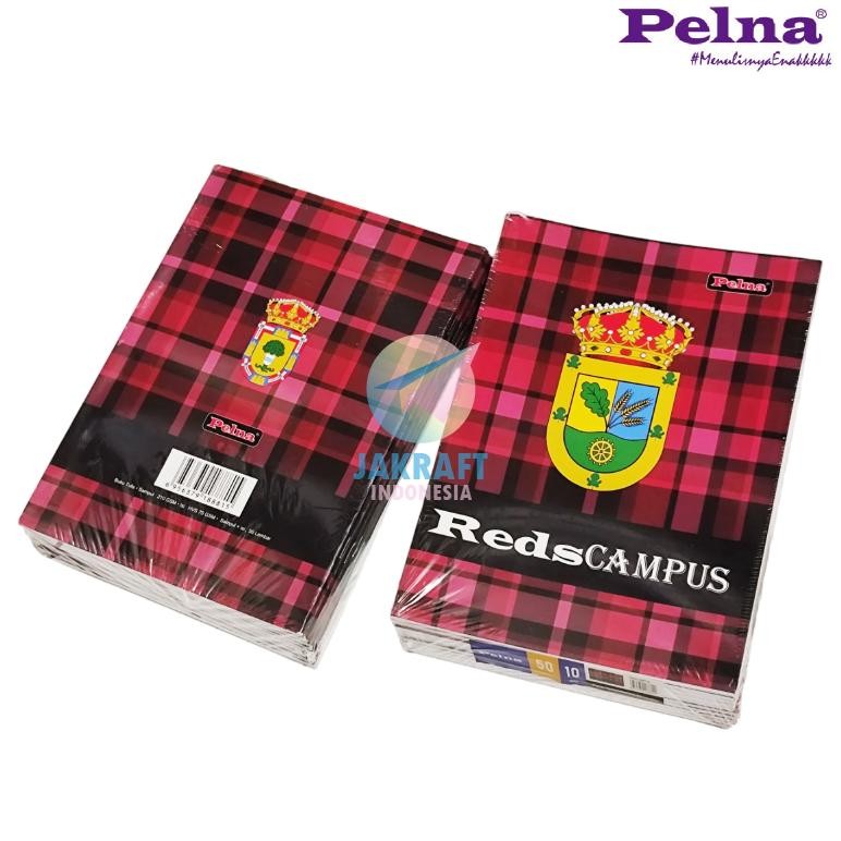 

(10 Pcs) GROSIR Buku Tulis Panjang PELNA Reds Campus B5 isi 36 / 50 Lembar Mirip Big Boss & AA Maxy Maxi Boxy | PACK AST