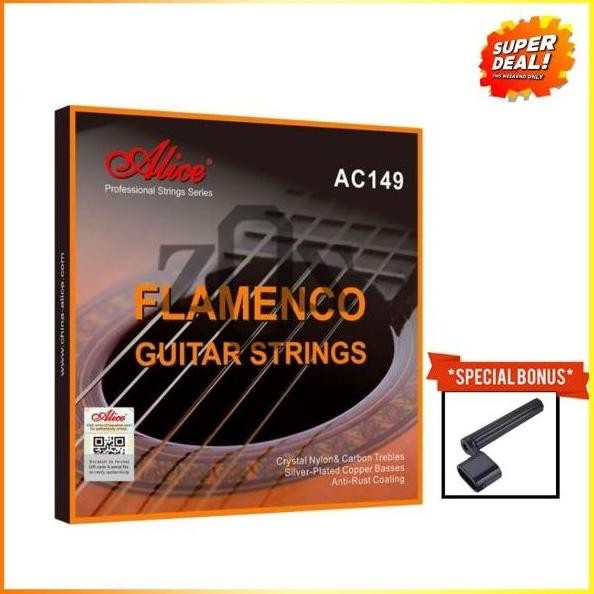 Senar Gitar Klasik Classic Alice AC149 Nylon Flamenco Hard Tension