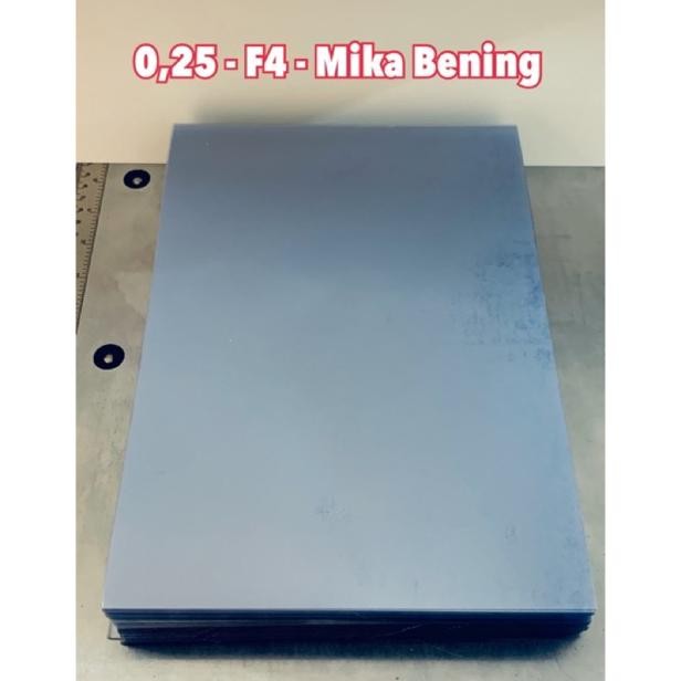 

Cover mika jilid bening tebal 0.25mm isi 10 lembar AST