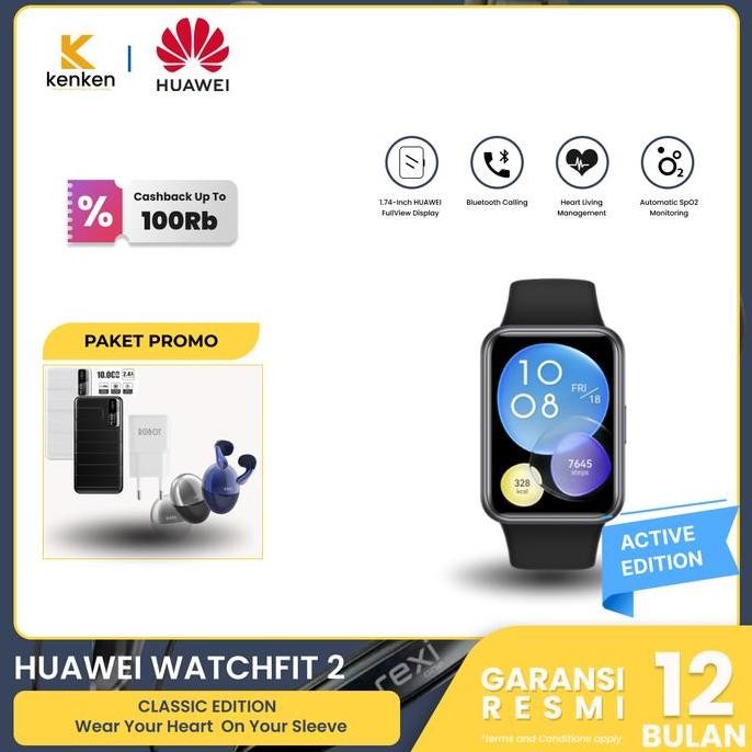 Huawei Watch Fit 2 Smartwatch Garansi Resmi