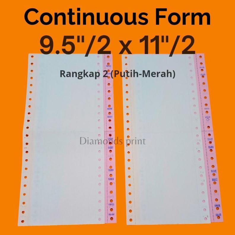 

Kertas Faktur 2ply 9.5/2 X 11/2 Continuous Form Paperpryns A4 Bagi 4 Rangkap 2 | Kertas Wartel Resi AST
