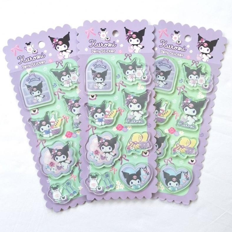 

Kuromi Jelly Embossed Stickers Adinata / Stiker / Label / Perekat 2532-6105 AST