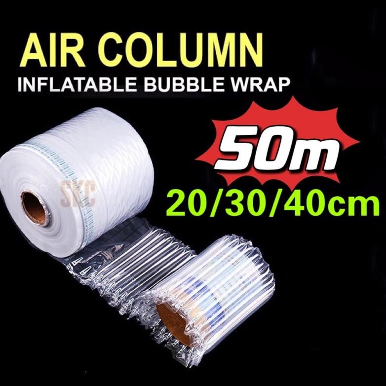 

SKC 50M Era-Air Inflatable Poly Air Bubble Cushion Wrap / Plastik Packing Udara Tebal Anti Pecah AST