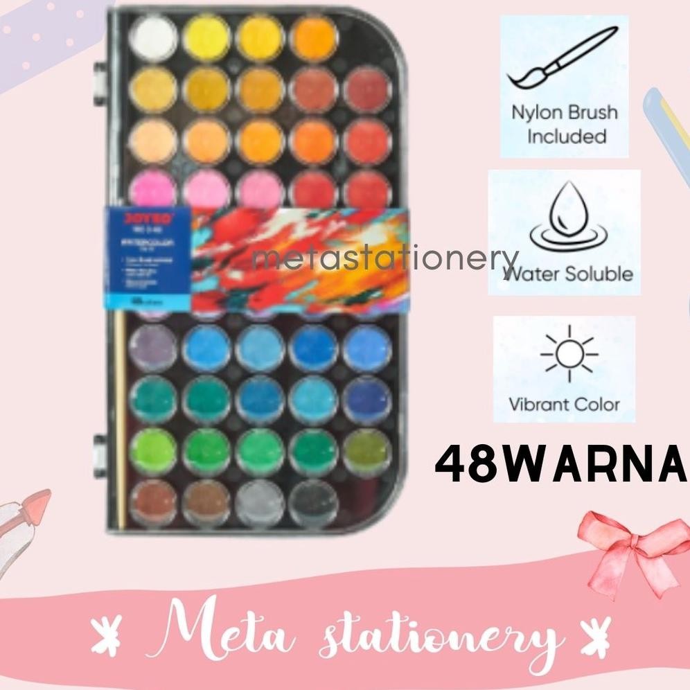 

Cat Air / Watercolor Pallete Joyko 48 Warna WC-3-48 AST