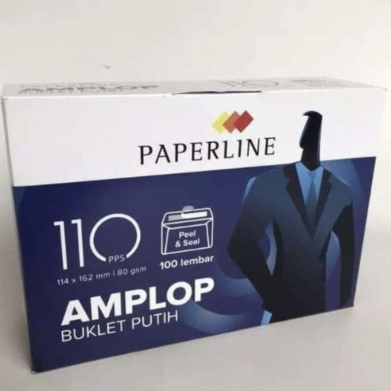

AMPLOP PAPERLINE NO 110 PPS / AMPLOP PUTIH / AMPLOP UANG AST