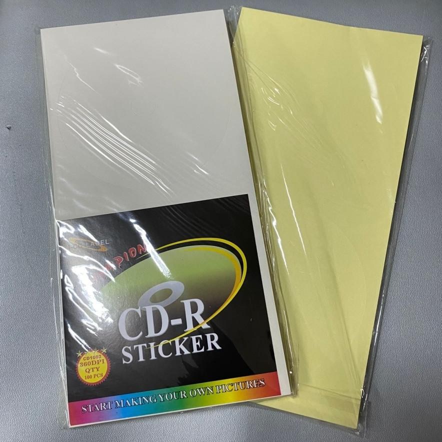 

Sticker CD VCD DVD Disk Label Stiker HVS 1 Pack isi 100 Pcs AST