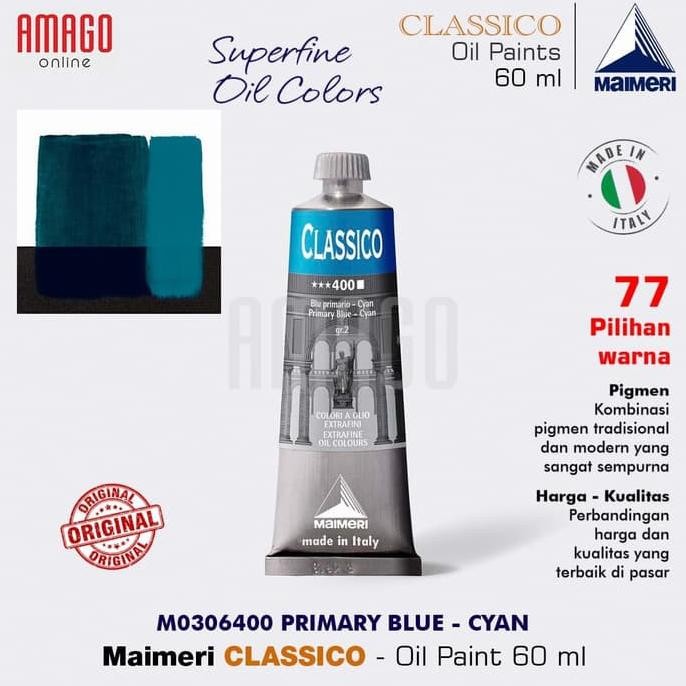 

MAIMERI Classico - Oil Paint - Primary Blue - Cyan - 60ml - M0306400 AST