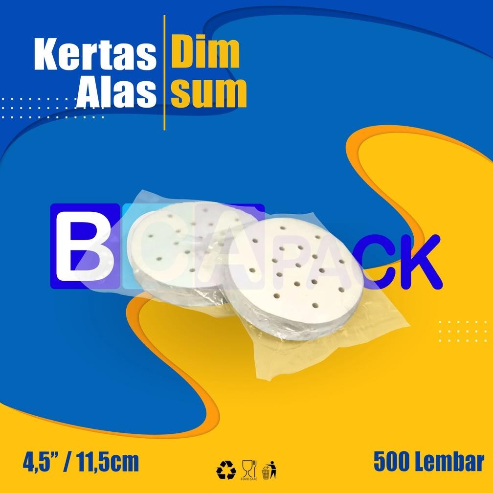 

KERTAS ALAS DIMSUM SIZE 4,5 IN - 4,5" INCHI - ISI 500 SHEETS AST