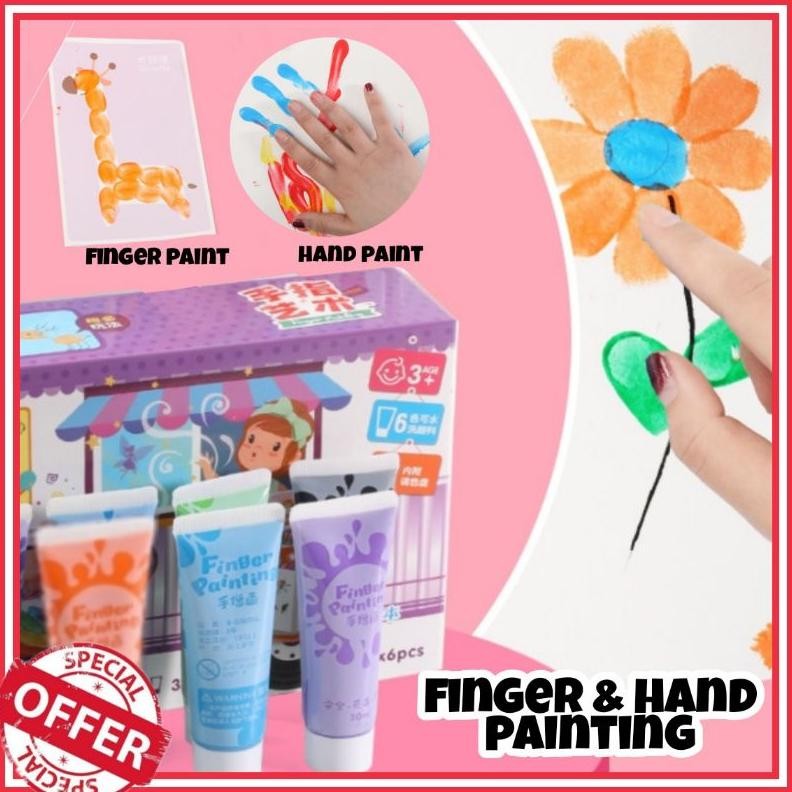 

Finger Hand Painting Kit / Melukis Khusus Anak / Menggambar / Melukis Dengan Jari AST