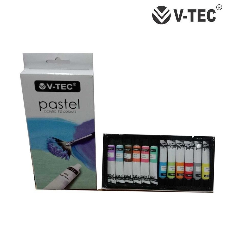

Cat Acrylic Pastel Colour VTEC Cat Akrilik 12 Warna 6ml V-Tec AST
