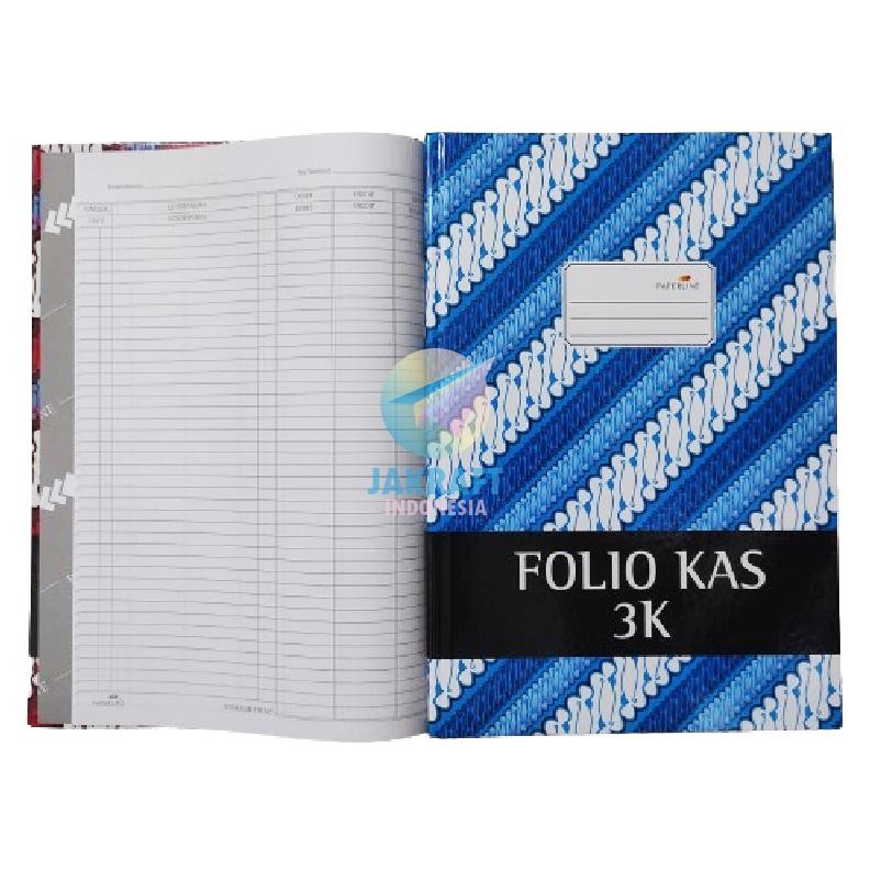

(1 Pcs) Buku Tulis Folio Kas 3K Debet Kredit Hard Cover PAPERLINE isi 100 Lembar F4 Hardcover Besar Akuntansi AST