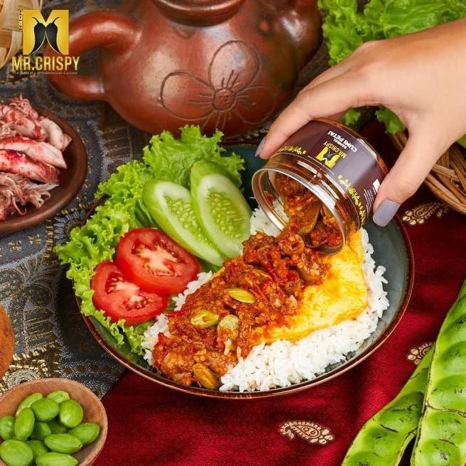 

Ready Stock Sambal Mr Crispy Sambal Bawang Trasi Balado Rica Hijau Thai Original H24