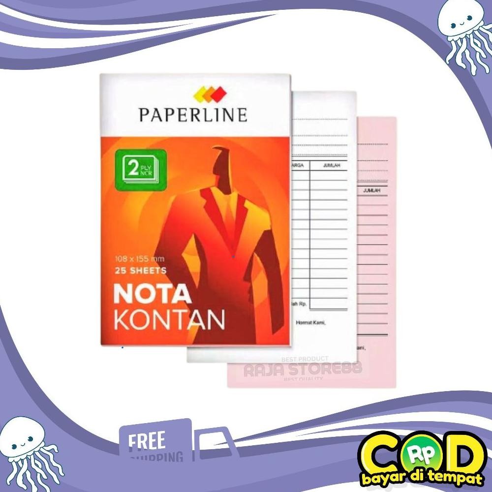 

Nota Kontan Paperline Kecil 2 Ply (10 PCS) AST
