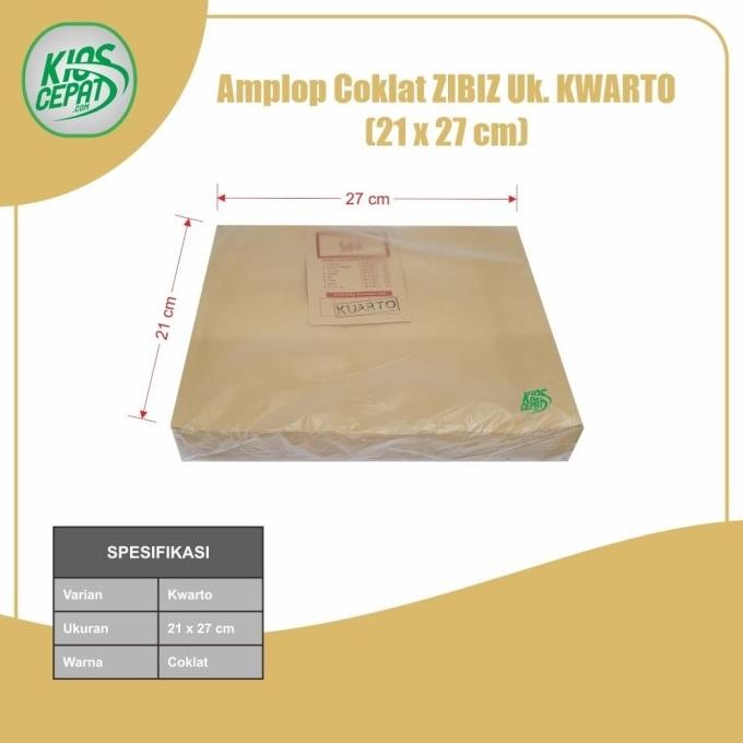 

Amplop Coklat Ukuran Kwarto (1Pack Isi 100pcs) AST