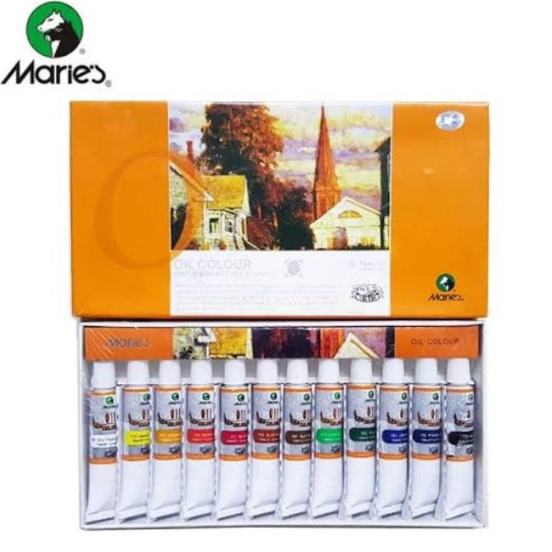 

MARIES OIL COLOR SET 12 WARNA CAT MINYAK AST