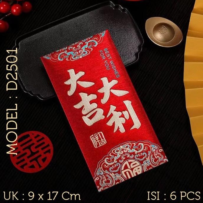 

Angpao Imlek Panjang Angpau Merah Red Amplop Ular Snake Tahun 2025 AST