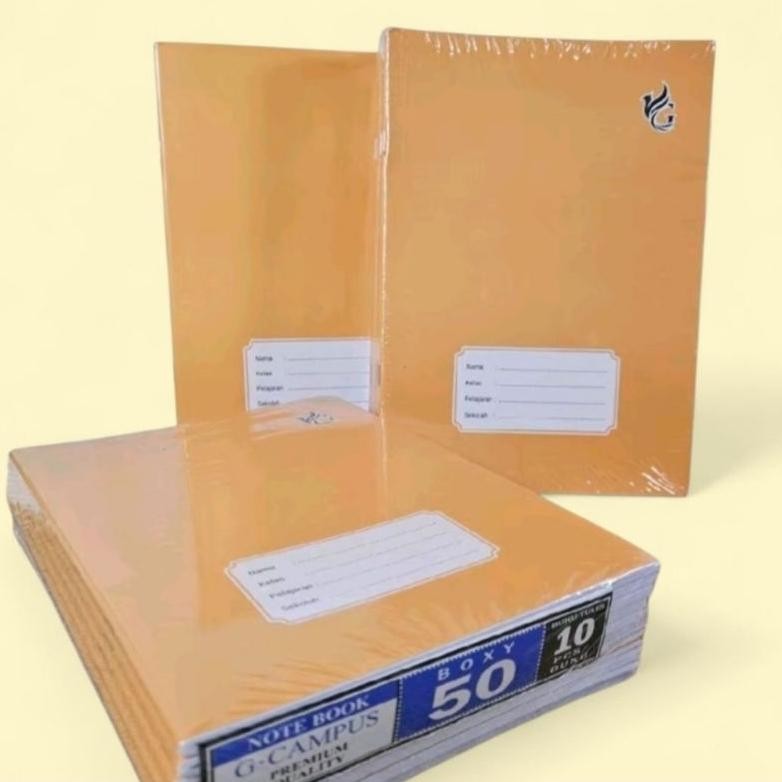 

Buku Tulis G-Campus Boxy Sampul Coklat 50 lembar AST