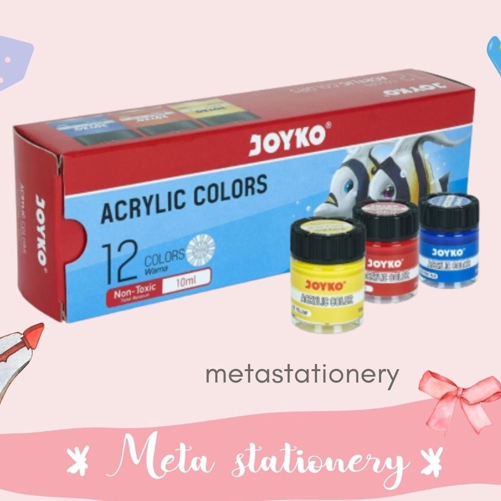 

Cat Akrilik / Acrylic Color Joyko - ACC-10ML - 12 Warna AST