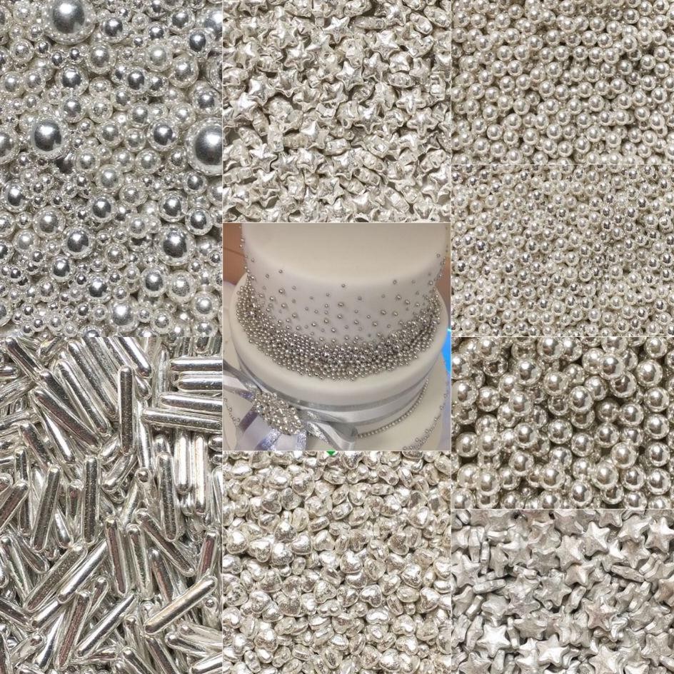 

sprinkle kue edible 100gr silver series