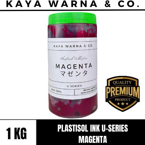 

Tinta Sablon Plastisol Ink MAGENTA U-Series KAYA WARNA & CO. (1kg) AST