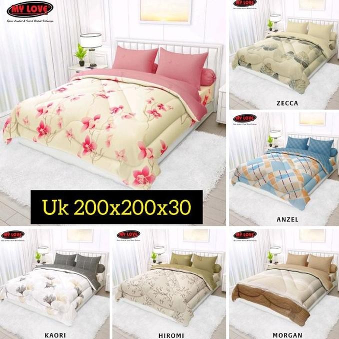 Bedcover All New My Love UK 200x200x30 / Bed Cover  My Love 200x200 Tinggi 30 / Satu Set Bedcover 20