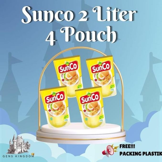 

[Genskingdom X Siscaananta 12.12] - Minyak Sunco Isi 4 Pouch Minyak Kelapa Sawit Premium