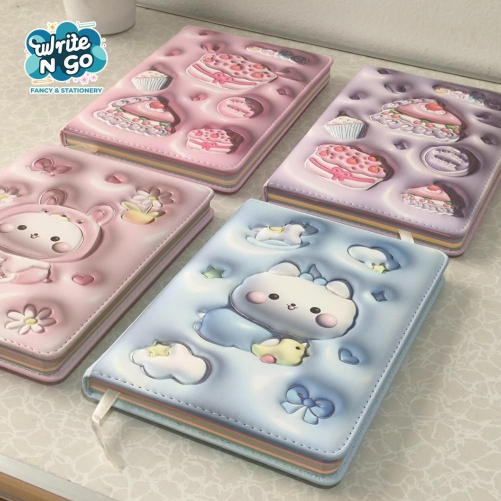 

WEIBO NOTEBOOK PU 32K 3D - BUKU CATATAN 3D KARAKTER LUCU AST