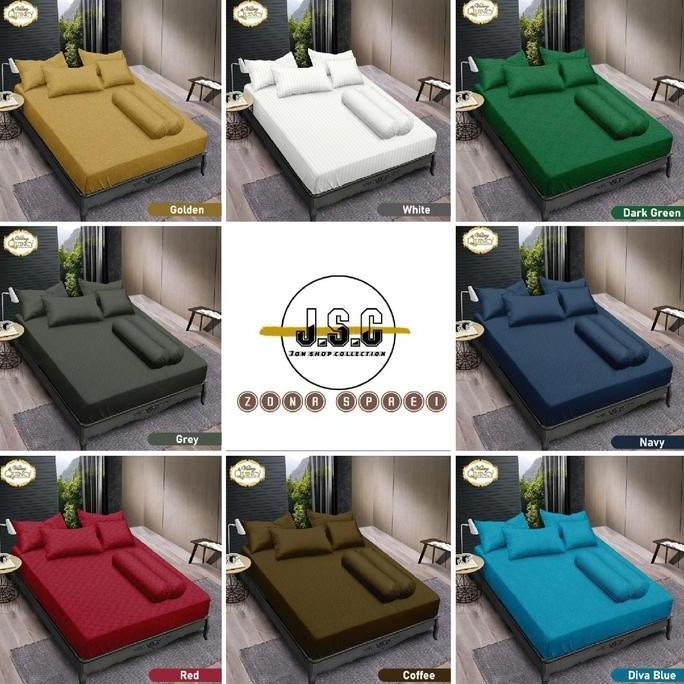Sprei vallery polos jumbo ukuran 200x200 tinggi 30cm