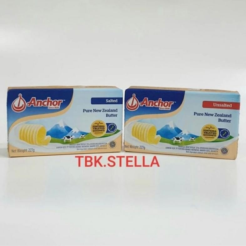 

Butter Anchor 200 Gr Salted & Unsalted Asli New Zealand