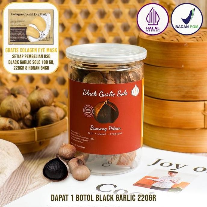 

Black Garlic Tunggal Black Garlic Lanang Hsd 220 Gram Premium Jumbo, Bumbu Masak