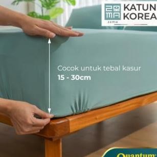 Sprei Katun Korea Zoma by Quantum - Sprei Set Polos Kasur