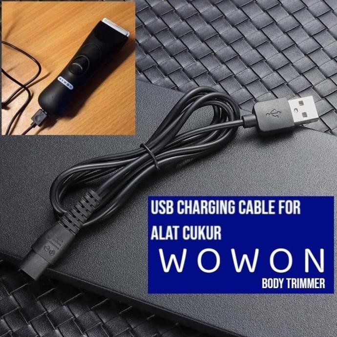 Wowon Kabel Charger Usb Adapter Trimmer Shaver Clipper Alat Cukur Hair MURAH