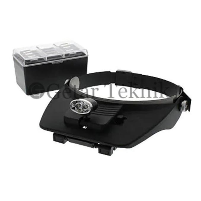 

Kaca Pembesar Model Topi Dengan Lampu Head Magnifier Japan Standards Co