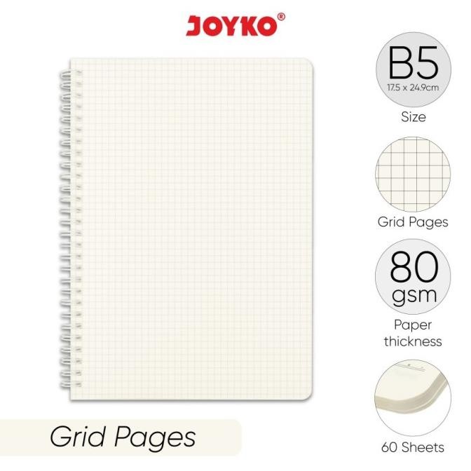 

Notebook B5 Joyko Nb-732 Grid 60 Lembar Diary Agenda Buku Catatan Co
