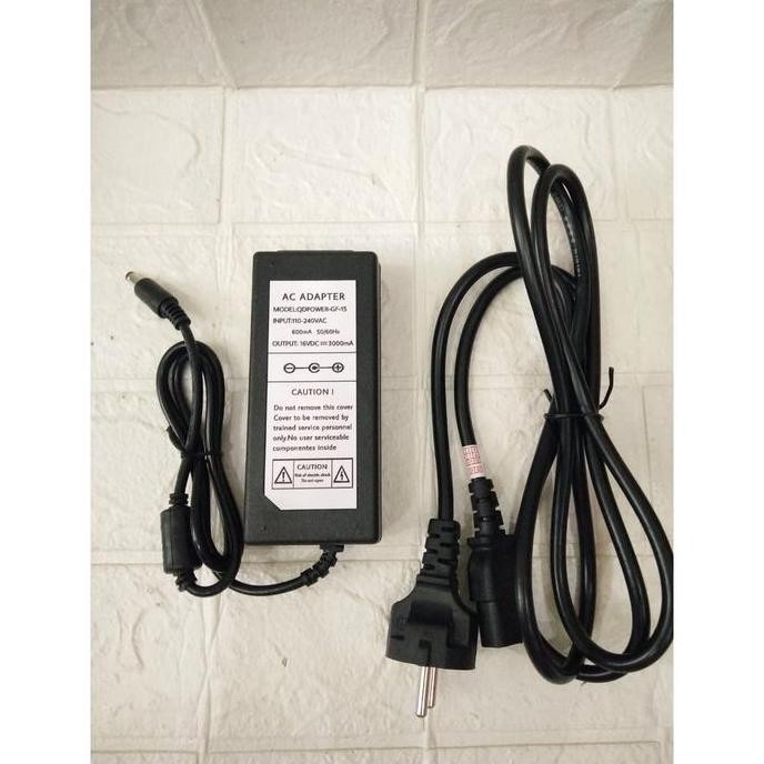 Adaptor 16Vdc 3000Ma Model Qdpower-Gf-15 New Stok