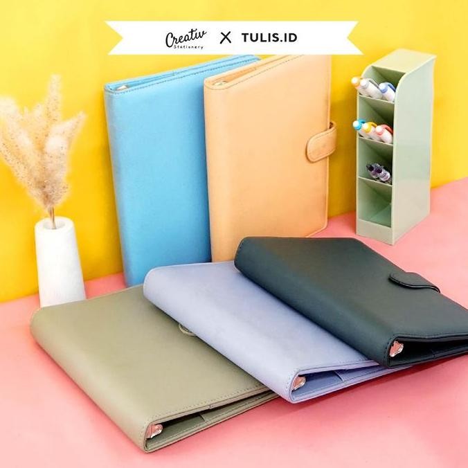 

[Tulis.Id] Leather Binder A5 B5 Binder Kuliah Loose Leaf Agend Co