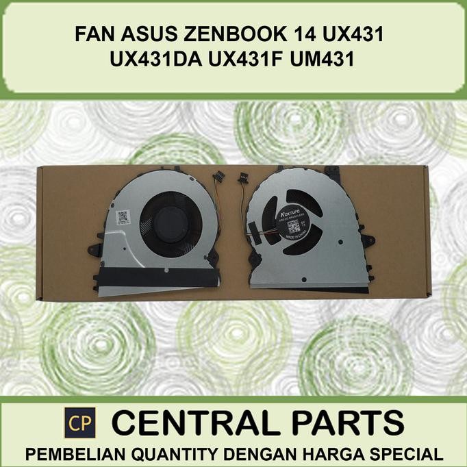 Fan Laptop Asus Zenbook 14 Ux431 Ux431Da Ux431F Um431 New Stok