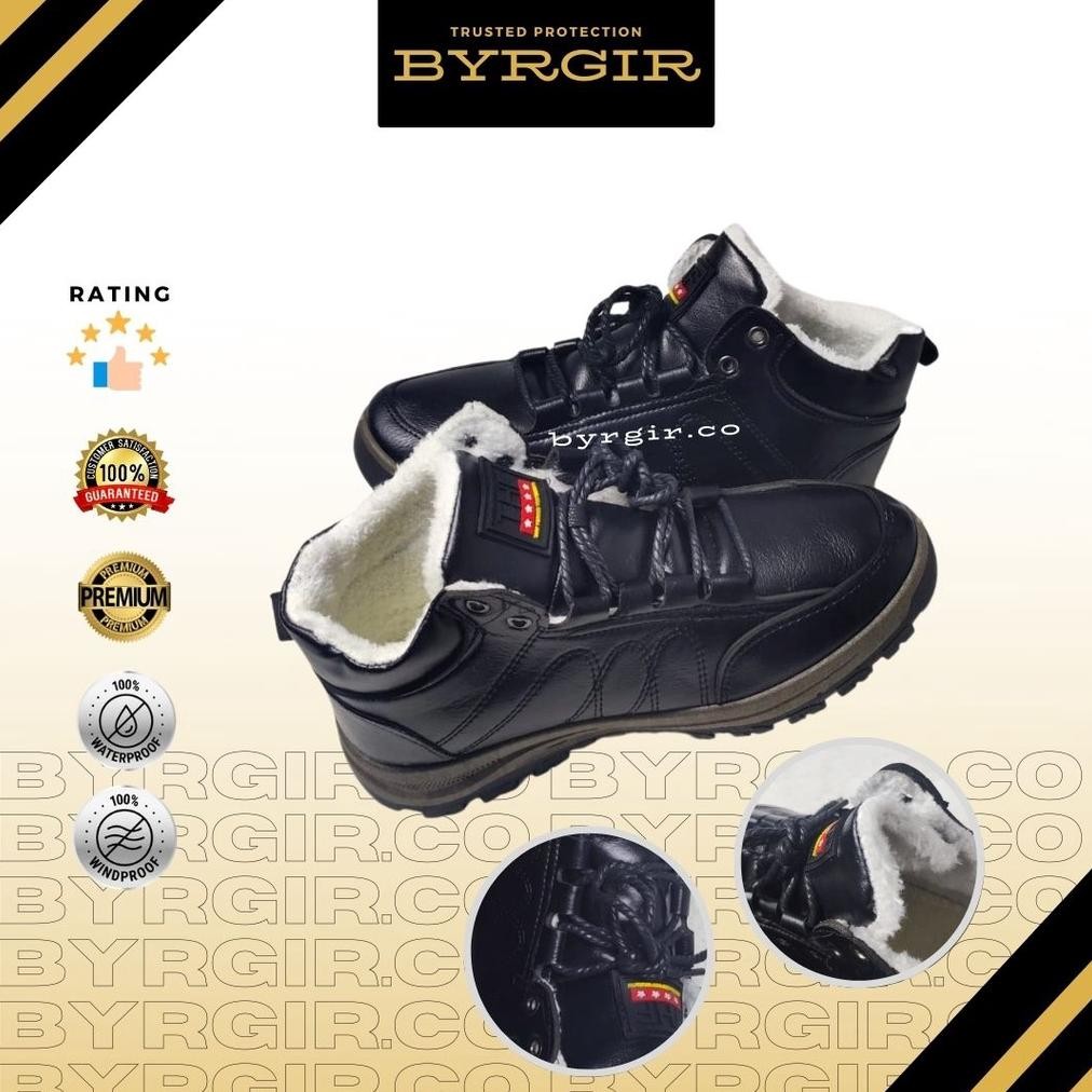 Sepatu Casual Pria Kulit Sport Fashion Safety Boots Kerja Keren