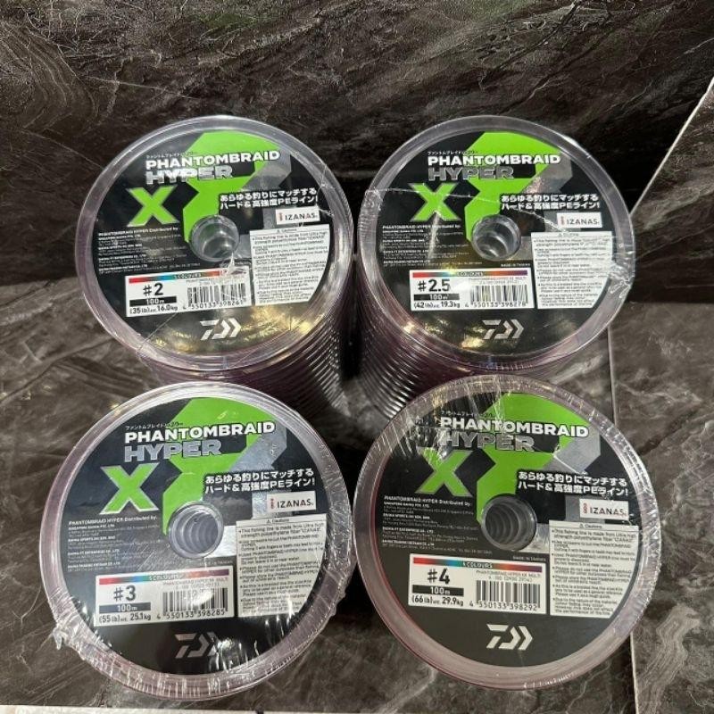 Senar Pe Daiwa Phantom Braid X8 100M - Juragan Pancing Murah