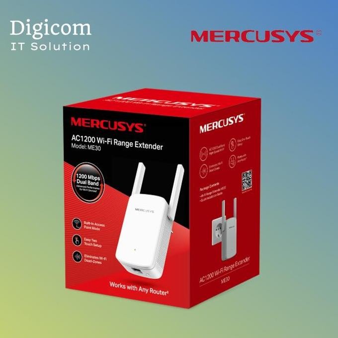 Mercusys Range Extender 1200Mbps Me30 New Stok