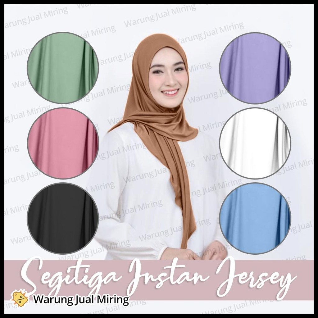 HIJAB SEGITIGA INSTAN JERSEY DEWASA REMAJA PASHMINA KERUDUNG JILBAB PASHTAN PASTAN BERGO MURAH SERUT