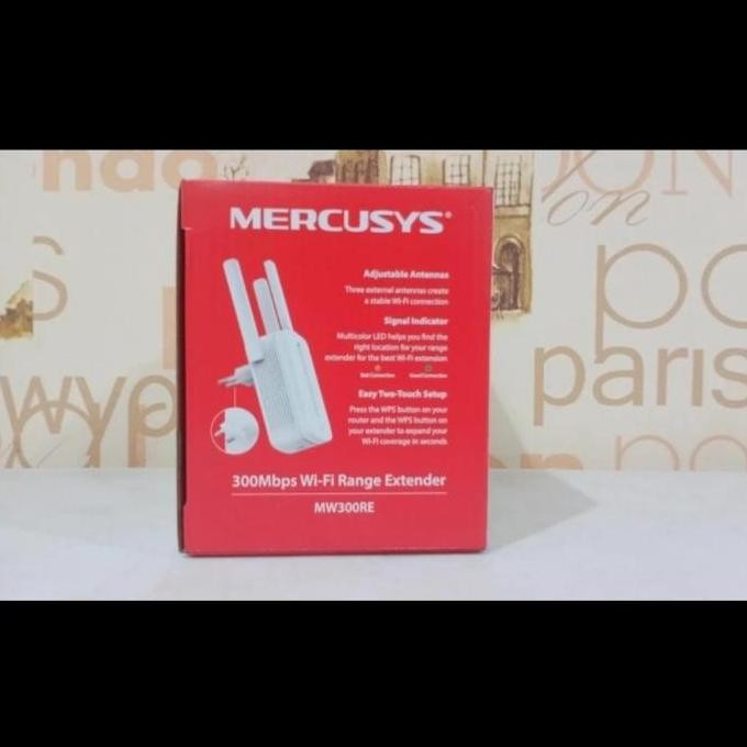 Mercusys Mw300Re 300Mbps Wifi Range Extender Mw 300 Re New Stok