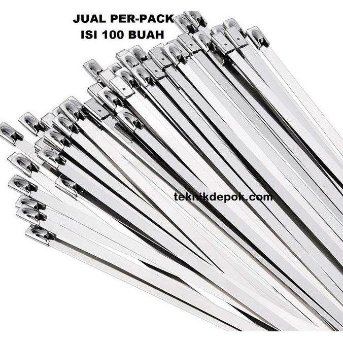 

Perpack Kabel Tis Full Stainless Steel 4.6 X 800 Mm Sabuk Marker Ties Co