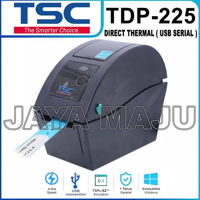 Printer Bar Thermal Cetak Gelang Pasien Tsc Tdp225 / Tsc Tdp 225 New Stok