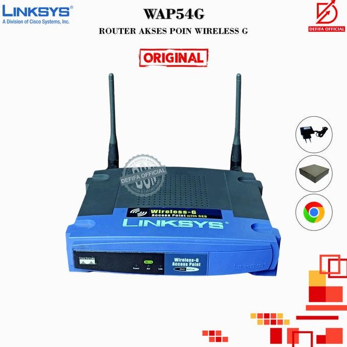 Linksys Cisco Wireless Wifi  Access Point Wap54G Mantabs New Stok
