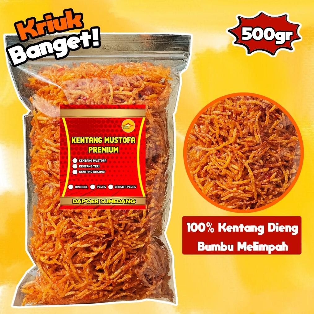 

KENTANG MUSTOFA PREMIUM 500gr/KERING KENTANG MUSTOPA PEDAS BALADO ORIGINAL KACANG TERI/MUSTAFA DAPOER SUMEDANG