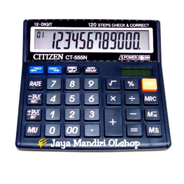 

Kalkulator Citizen CT-555N / CT 555 N / Tax Calculator / Mark Up Calculation