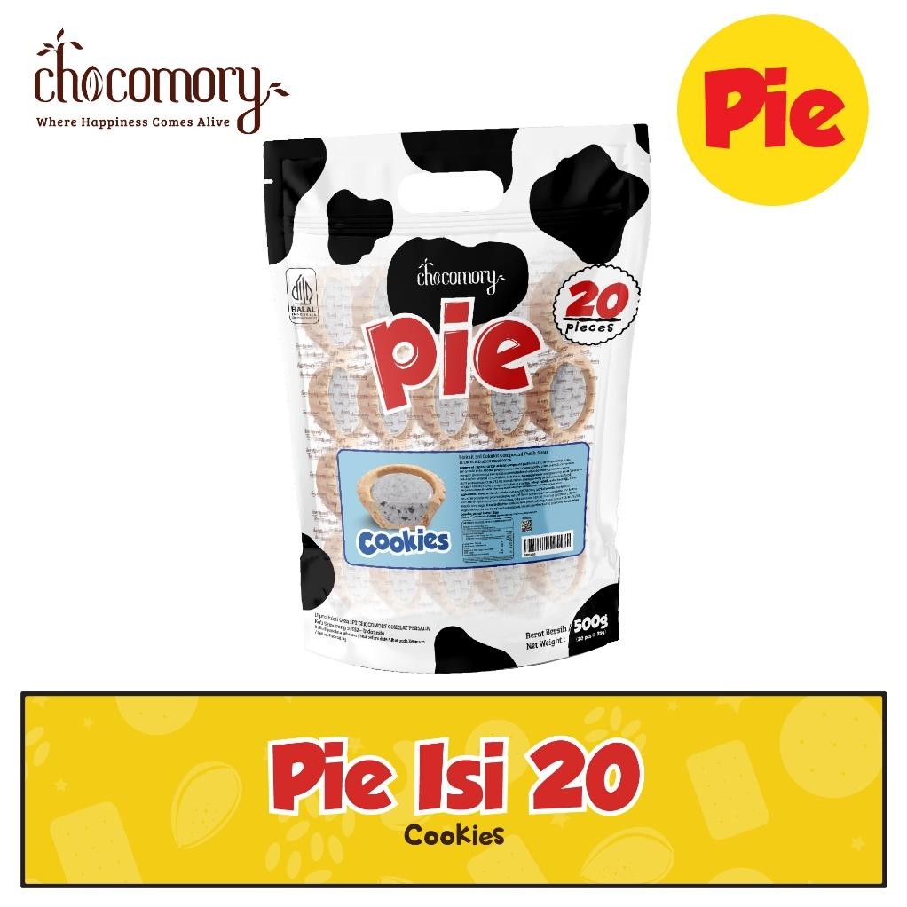 

Chocomory Cookies N Cream Pie 500g Isi 20 Pcs